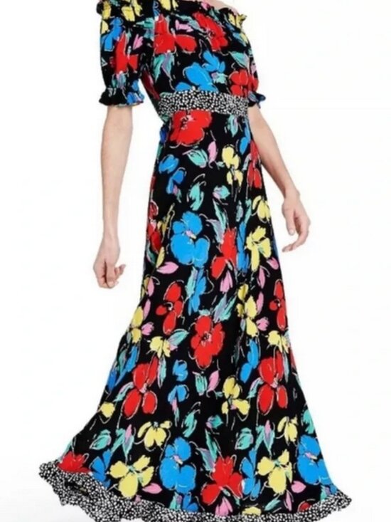 RIXO Dresses & Skirts - RIXO X Target  Floral off shoulder Puff Sleeve